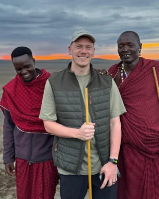 “After a day of safari in the Ngorongoro Crater, I spent a night in Tanzania's Olduvai region, the Cradle of Humankind. 

I had the privilege of spending a couple of hours with two of the local Maasai. We trekked to a nearby rocky kopje, where they shared stories of their culture and the land they call home. 

As the sun set over the endless plains, we sat together with a cold drink, reflecting on the effortless beauty of this extraordinary place. A truly unforgettable experience.”

Alex, Senior Travel Specialist at The Safari Edit 

Would you like to share stories with the Maasai in Tanzania? Give Alex a call today!

https://thesafariedit.com/contact/

#safari #tanzania #ngorongoro #maasai #holiday #tanzaniasafari #culture #safarispecialists #safaristories
